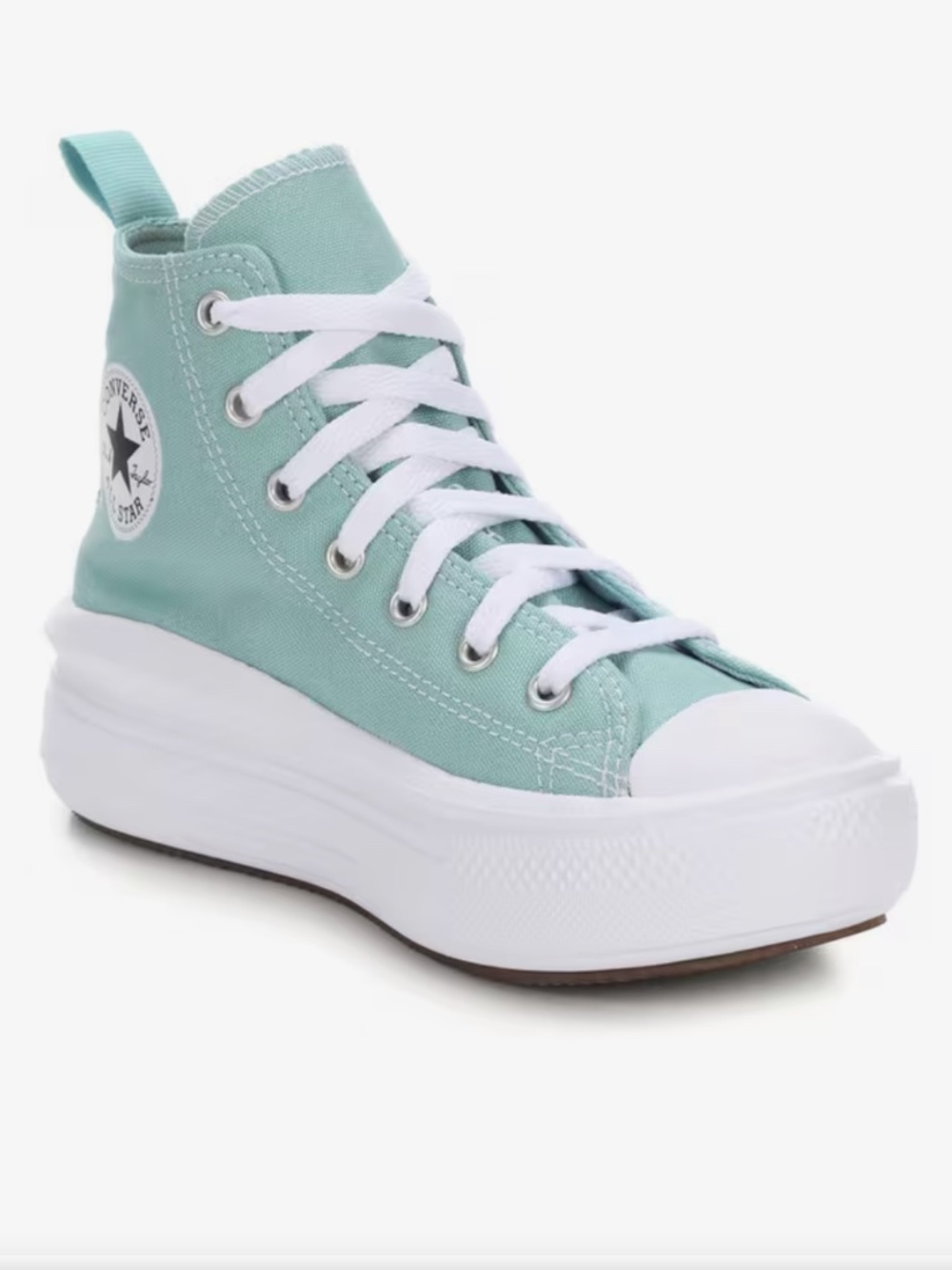 GIRLS' CONVERSE KID CHUCK TAYLOR PLATFORM SNEAKERS Vernal Pool Sz. US 2/ EU 33.5
